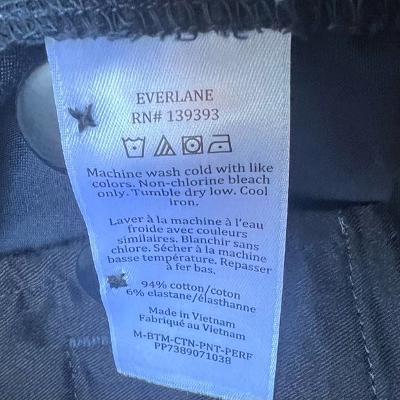 NEW Everlane Uniform Performance Pant Mens 34x32 Navy Slim Fit Stretch Chino - Picture 4 of 8